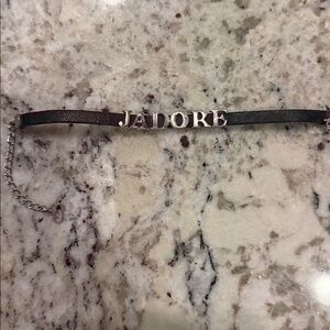 DIOR Black 'JADORE' Bracelet vintage